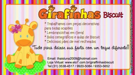 Girafinhas biscuit